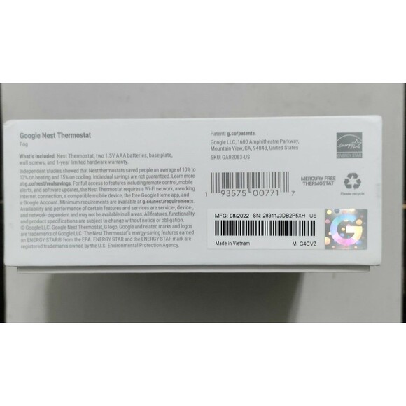 Google Nest Thermostat - Picture 8 of 11